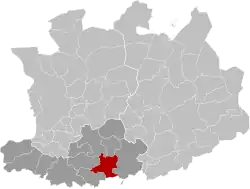 Расположение муниципалитета на карте провинции