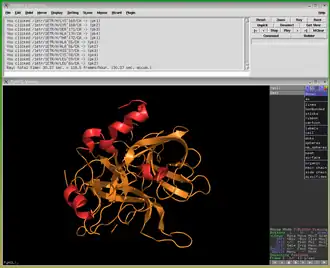 Скриншот программы PyMOL
