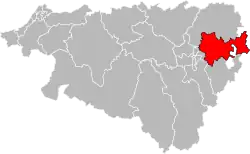 Пеи-де-Морлаас и дю Монтанерес на карте