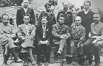 Члены демократического правительства 1944 года. Р. Читаку крайний слева