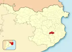 Расположение муниципалитета на карте провинции