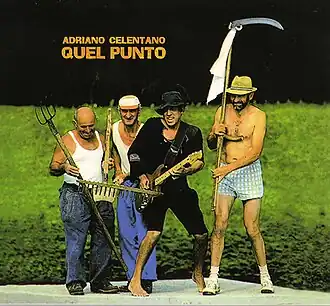 Обложка альбома Адриано Челентано «Quel punto» (1994)