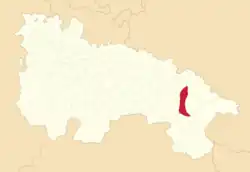 Расположение муниципалитета на карте провинции
