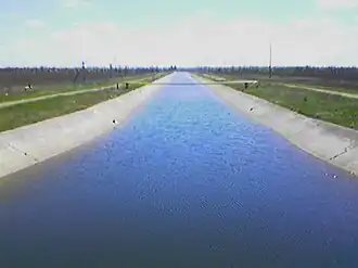 Канал Р-9 у посёлка Нового