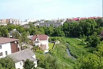 Сапалаевка в Луцке, вид с улицы Вавилова.