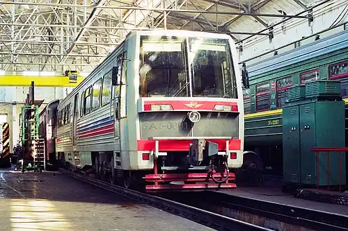 Автомотриса (рельсовый автобус) РА1-0001 (модель 730) — первый экземпляр семейства РА1