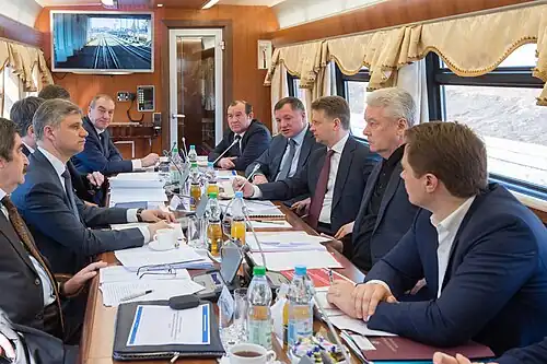 Салон для переговоров служебного поезда РА2