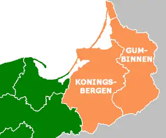 Кёнигсберг на карте