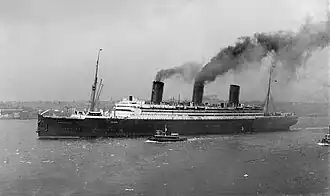 Бывший «Император» как флагман Кунард Лайн «Беренгария»