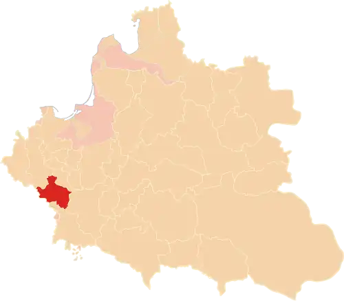 Серадзское воеводство на карте