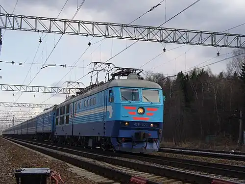 ЧС6-027 с поездом «Аврора», 2006 год