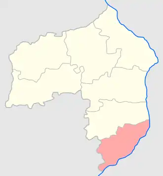 Сандомирский уезд на карте