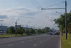 Улица Радиальная возле тракторного завода