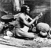 Рафаэль Соларес, вождь одного из чумашских поселений. Фотограф Леон де Сессак, конец XIX века