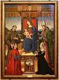 Рафаэллино дель Гарбо. Мадонна на троне со святыми Франциском и Дзаноби