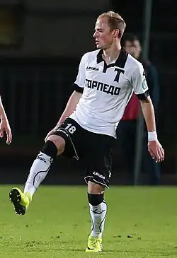 Садыхов в составе московского «Торпедо» в 2017 г.