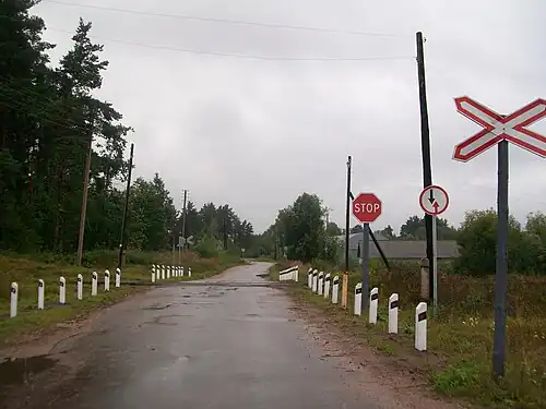 Железнодорожный переезд на Коверском шоссе