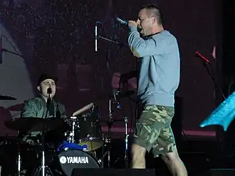 Ляпис Трубецкой на концерте-митинге в поддержку кандидата в мэры Москвы Алексея Навального на проспекте Сахарова, 6 сентября 2013 года