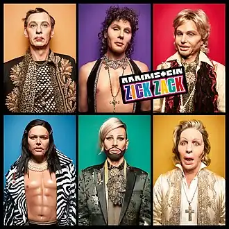 Обложка сингла Rammstein «Zick Zack» (2022)