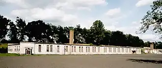 Бараки на территории бывшего женского лагеря