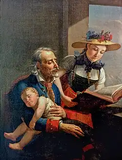 Семья за чтением библии, 1810, Музей Лувье (Лувье).