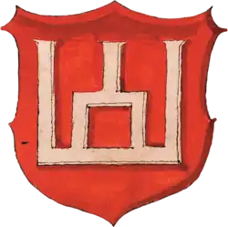 Герб «Коломны» из гербовника Stemmata Polonica[пол.], 1555 г.