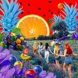 Обложка альбома Red Velvet «The Red Summer» (2017)
