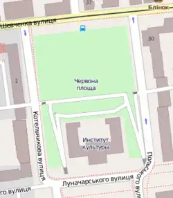 На карте Луганска