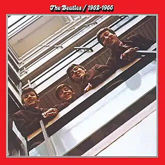 Обложка альбома The Beatles «The Beatles 1962–1966» (1973)