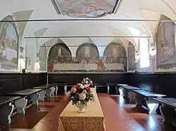 Трапезная монастыря с фреской Франчабиджо «Тайная вечеря»