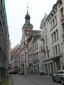 Улица Марсталю возле Реформатской церкви