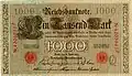 1000 немецких марок. Германия. 1910, аверс