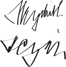 Изображение автографа