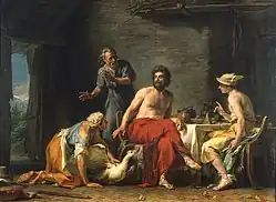 Филемон и Бавкида оказывают гостеприимство Юпитеру и Меркурию. 1769. Музей изящных искусств, Тур Франция