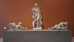 Воскресший Христос и воины. Ок. 1570. Мрамор. Лувр, Париж