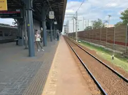 Вид в сторону платформы Никольское, 2023 г.