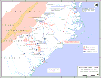 Боевые действия на Юге в 1781 году