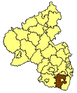 Южный Вайнштрассе на карте