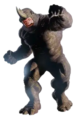 Носорог на варианте обложки комикса Wolverine vol. 7 #32 (июнь, 2023)Художник — Алекс Росс.