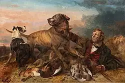 Браконьер, настигнутый собакой лесника