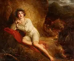 Эдвин (сцена  (из «Менестреля» Джеймса Битти).