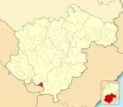 Расположение муниципалитета на карте провинции