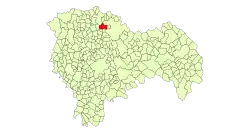 Расположение муниципалитета на карте провинции