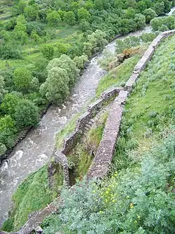 Вид на реку Паравани с крепости Хертвиси