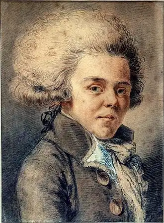 Антуан де Ривароль.Карикатура (точнее, портрет с элементами карикатуры) работы Пьера «Публиколы» Шоссара.