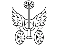 Знак — эмблемы на петлицы родов войск и служб ВС СССР: Автомобильные части и шофёра всех родов войск, введена приказом НКО СССР № 33, от 10 марта 1936 года (исправлениями и дополнениями, введёнными приказами НКО СССР № 165, от 31 августа 1936 года, № 93 от 30 марта, № 121 от 12 апреля 1942 года, № 25 от 15 января и № 310 от 12 ноября 1943 года.