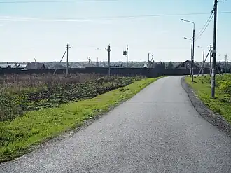 Въезд в деревню Студенцы