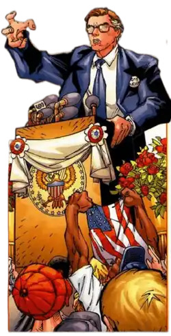 Роберт Келли в энциклопедии All-New Official Handbook of the Marvel Universe A to Z #6 (Июнь 2006)Художник — Сальвадор Ларрока