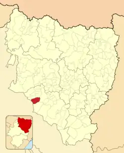Расположение муниципалитета на карте провинции