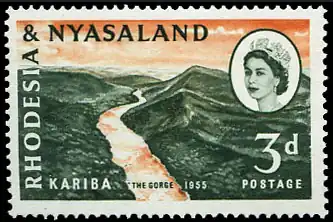 1960: ущелье Кариба[англ.] (Mi #34; Yt #33; SG #32)[^]